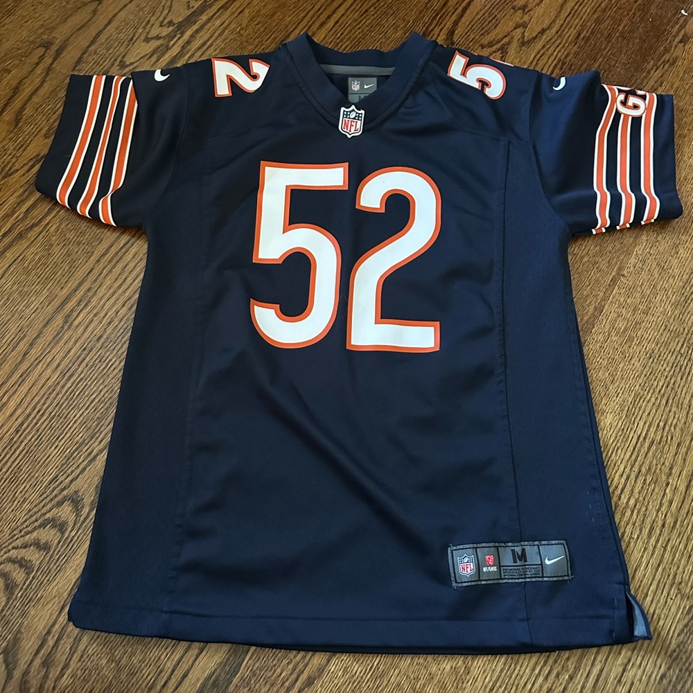 Nike girl’s Dark Blue and Orange Jersey Chicago Bears M Mack